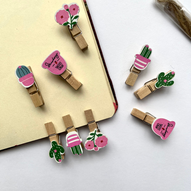 گیره چوبی فانتزی کاکتوس ۲
