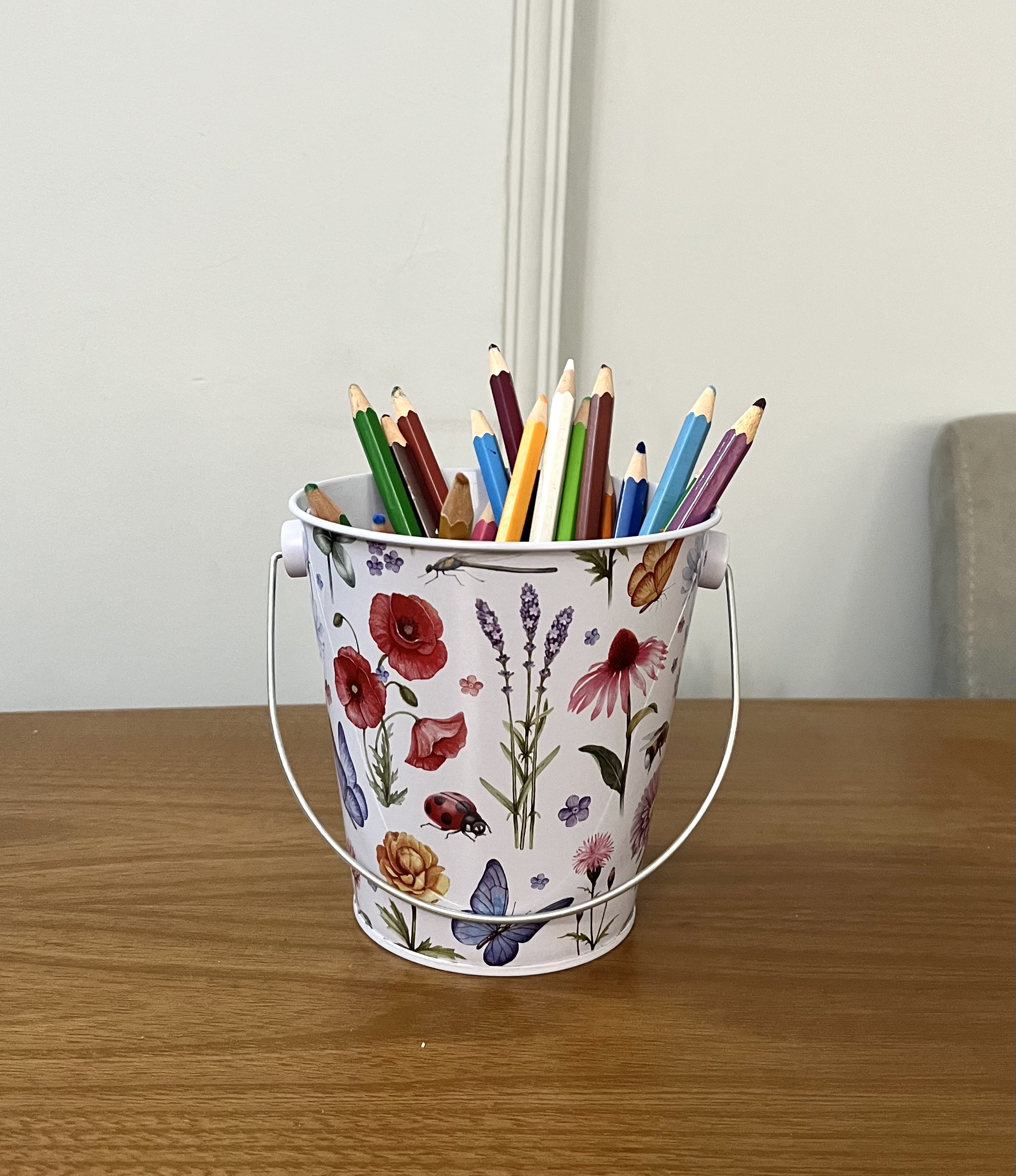 سطل فلزی جامدادی گلریز