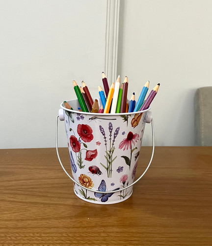 سطل فلزی جامدادی گلریز