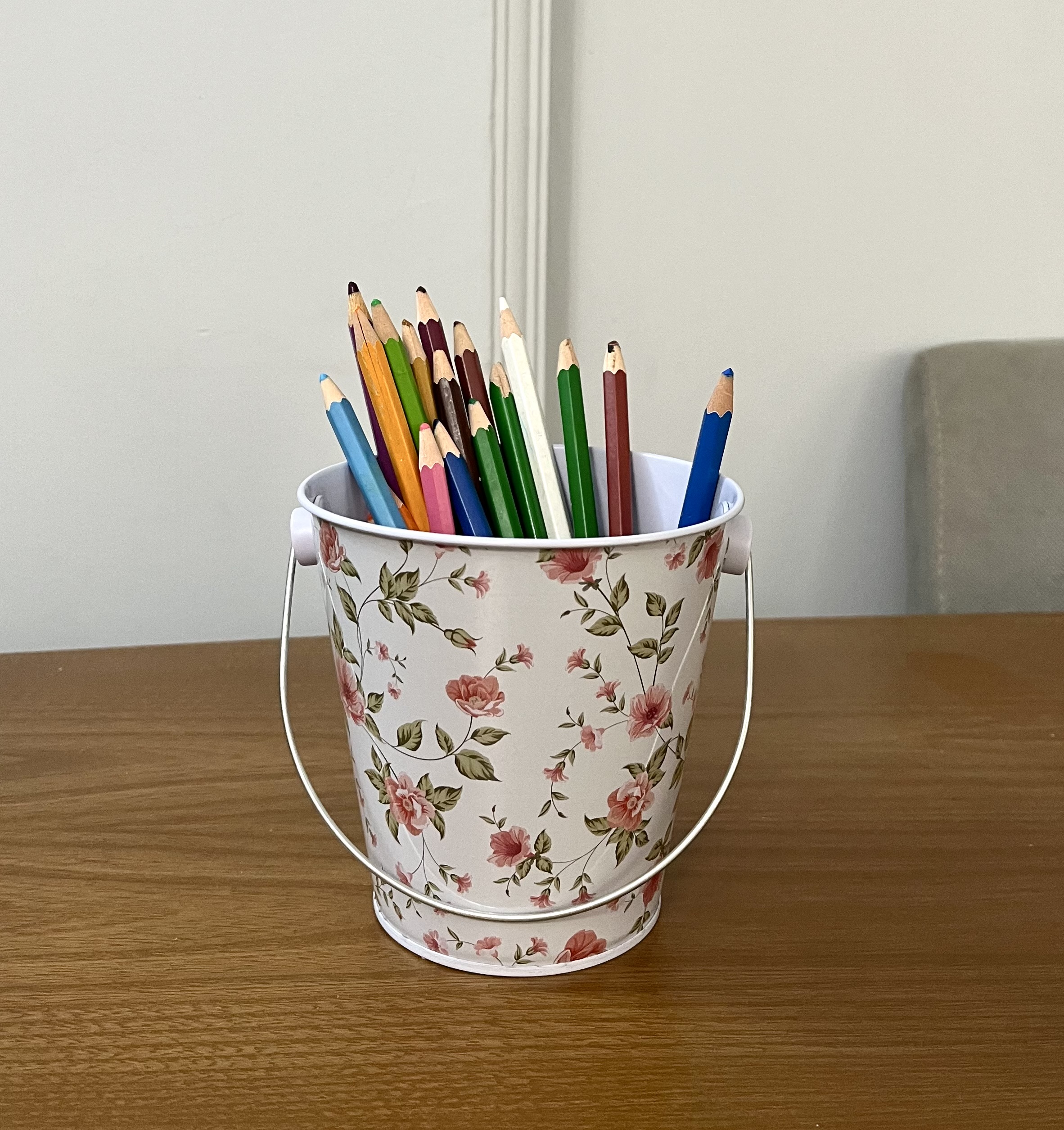 سطل فلزی جامدادی شکوفه