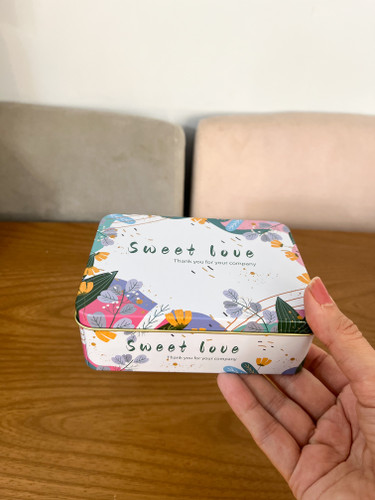 قوطی فلزی مستطیل تک sweet love