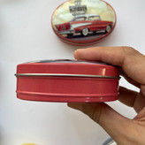 قوطی فلزی بیضی طرح ماشین